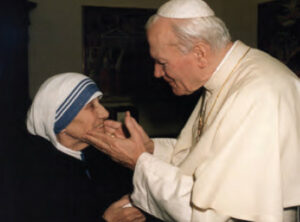 Mother Teresa and Pope John Paul ll
